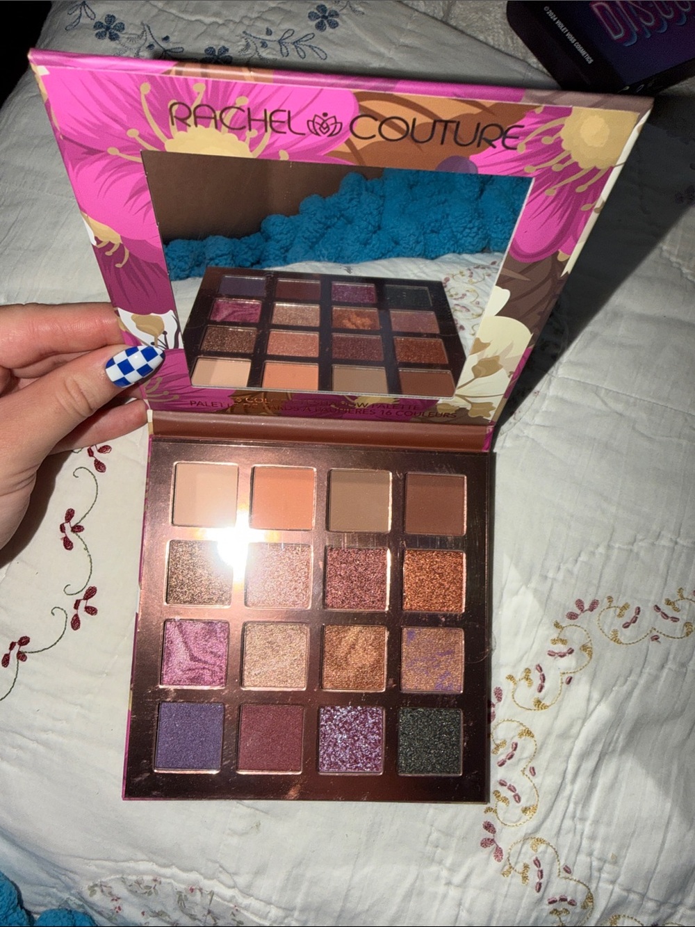 16-Color Eyeshadow Palette - Warm Neutrals & Purples